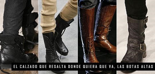 botas altas hombre